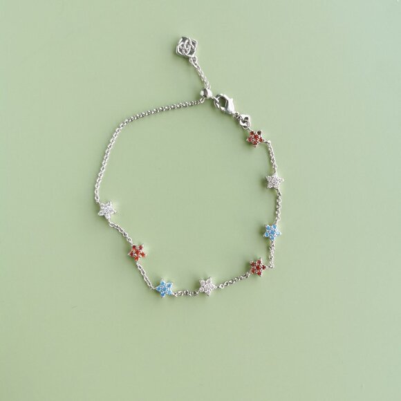 Kendra Scott Sierra Star Crystal Chain Bracelet - Silver - Picture 4 of 5